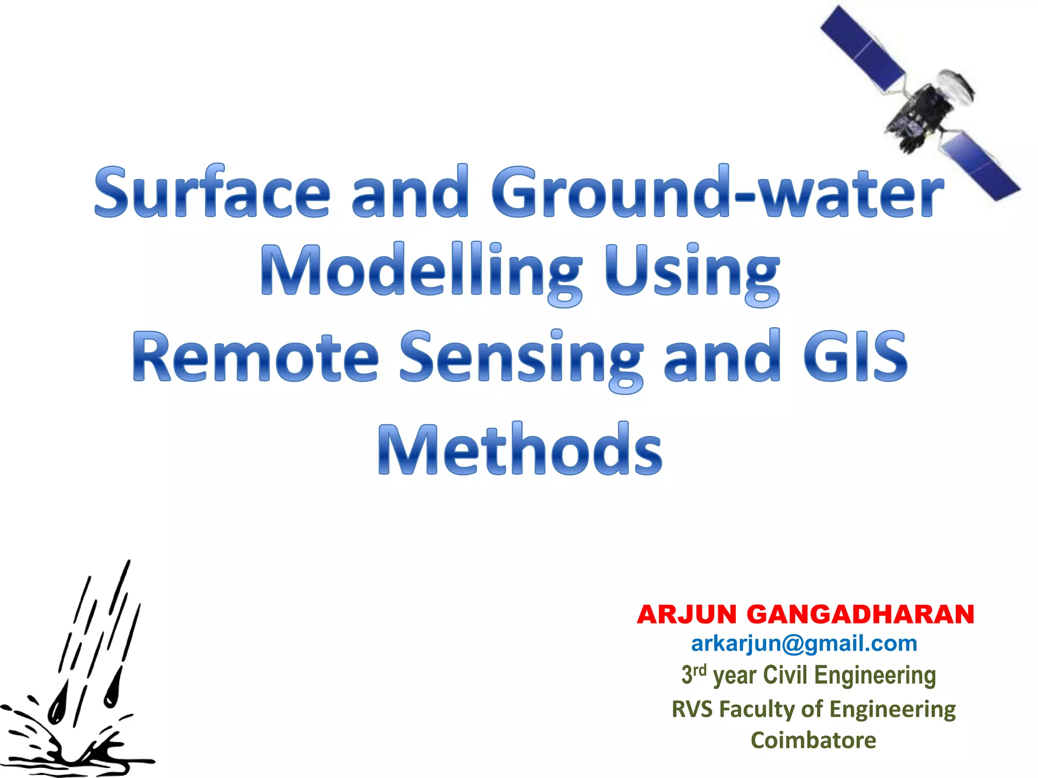 ARJUN GANGADHARAN
  arkarjun@gmail.com
  3rd year Civil Engineering
 RVS Faculty of Engineering
         Coimbatore
 