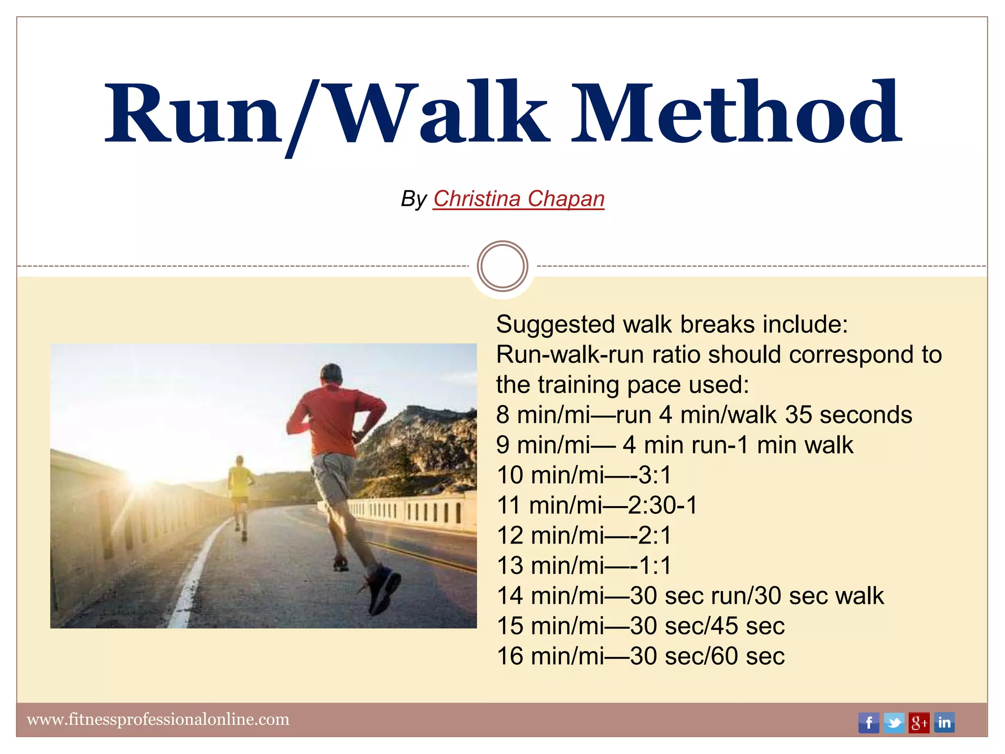 Run or walk method | PPTX