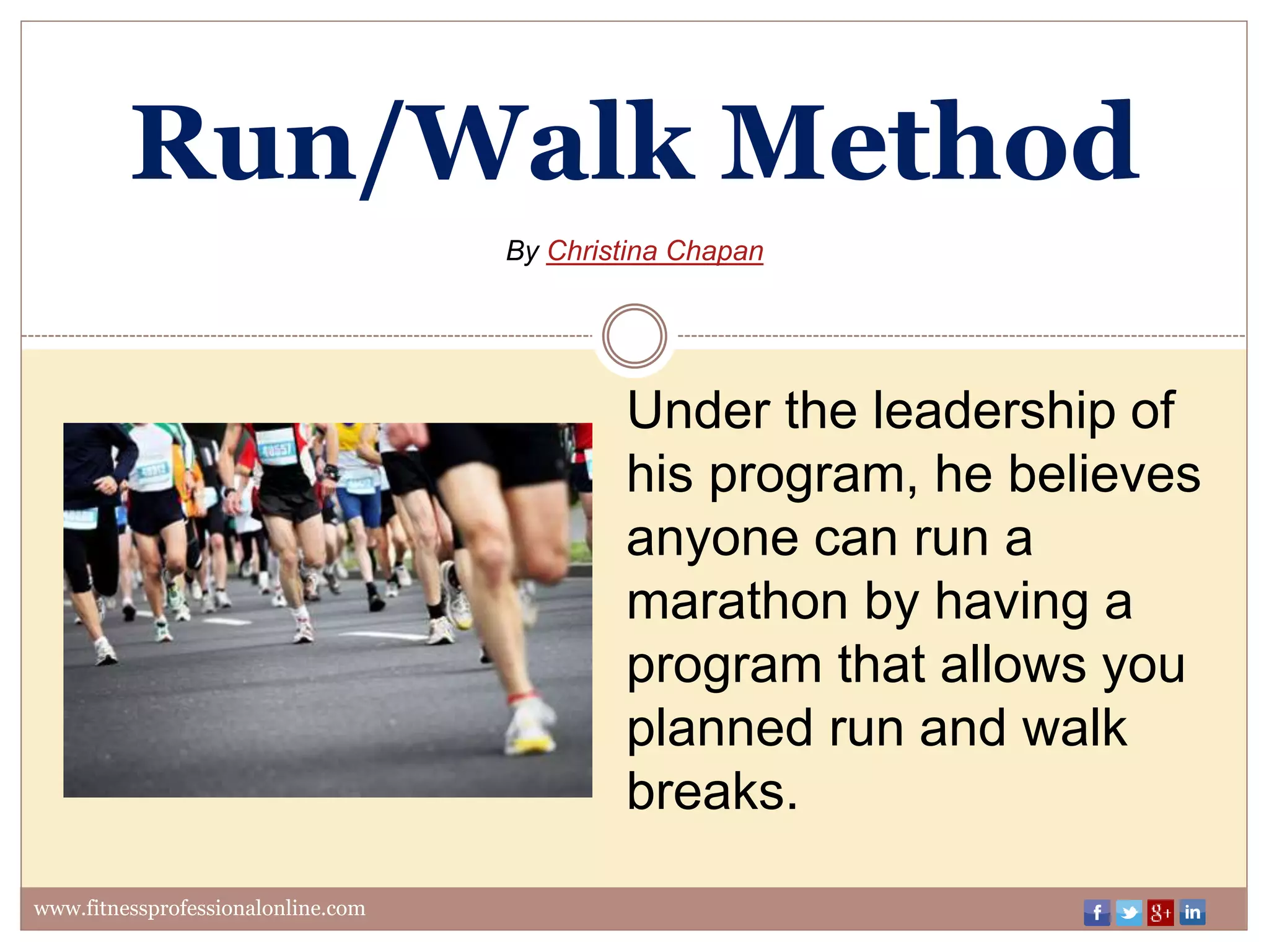 Run or walk method | PPTX