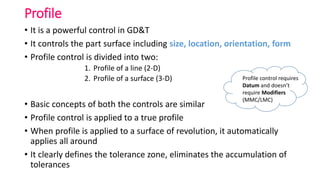 Geometric Profile. Control Profile & Runout CONTROLS in GD&T | PPTX