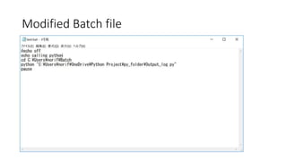 Run python from windows taskscheduler | PPTX