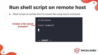 Run Shell Scripts on Remote Hosts - RHCE.pdf