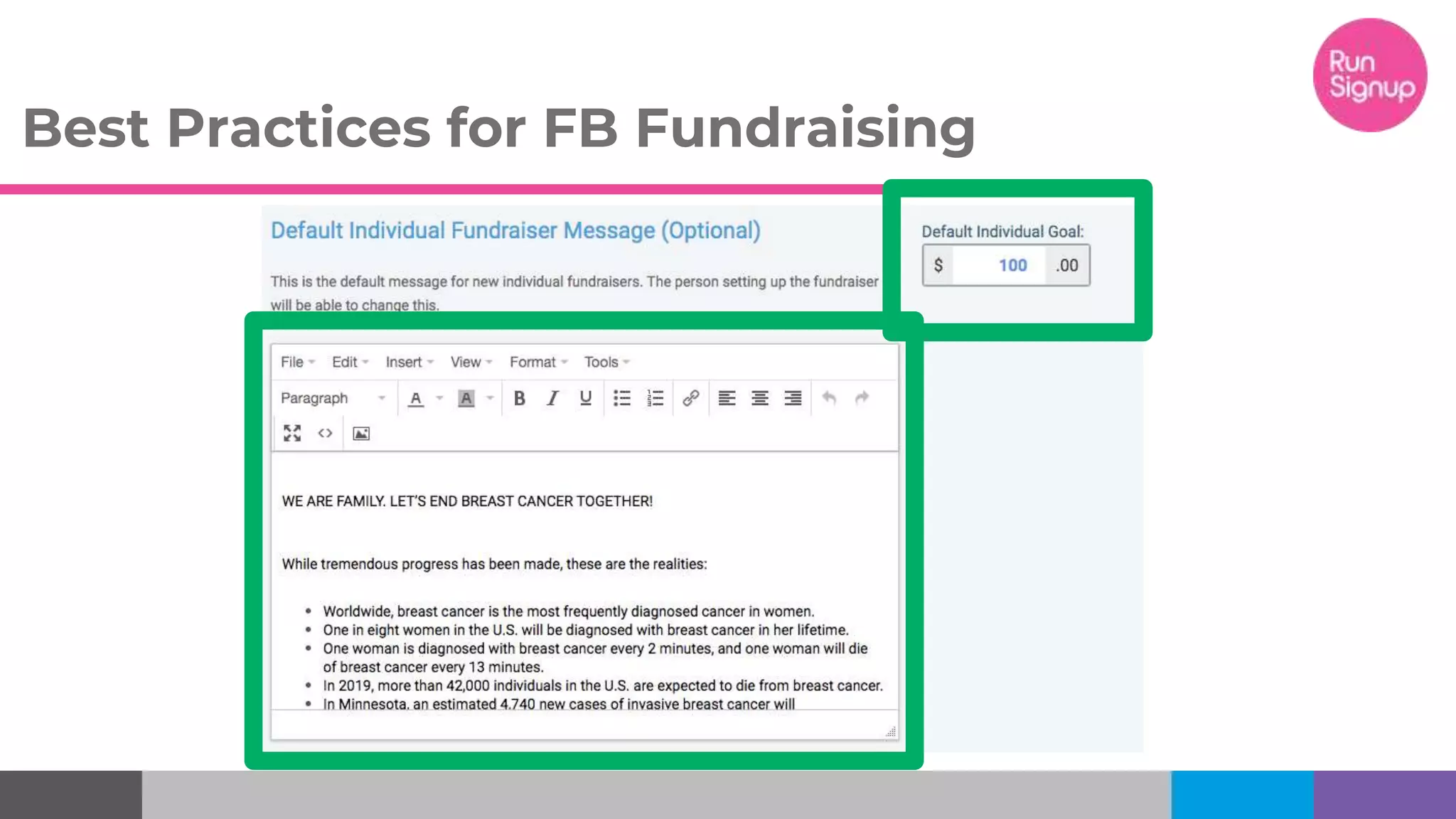 Best Practices for FB Fundraising
 