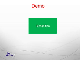 Demo


 Recognition
 