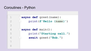 Coroutines - Python
 