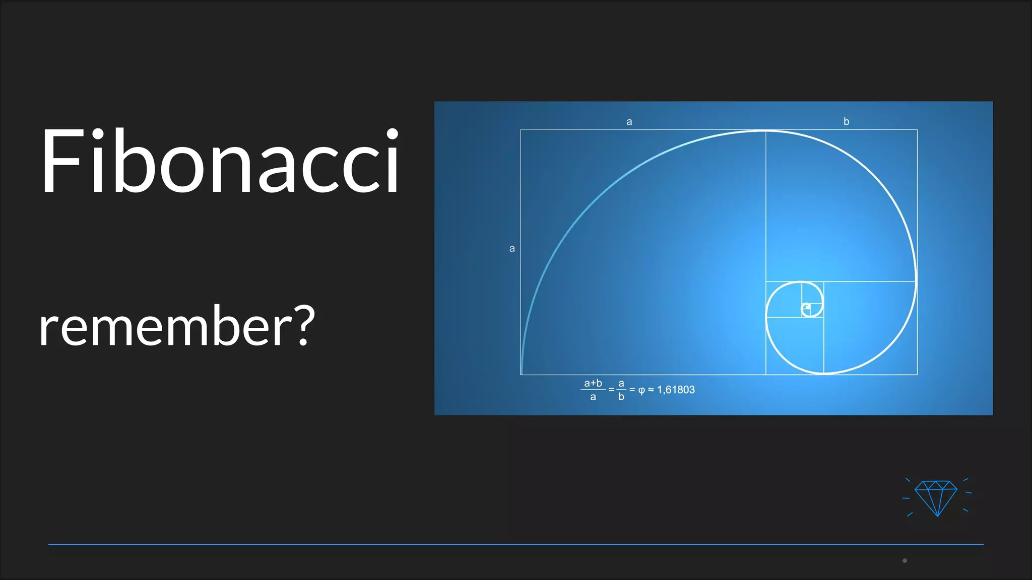 Fibonacci
remember?
 