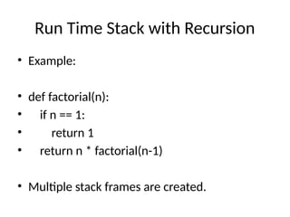 python - @staticmethod return value - stack overflow... Run_Time_Stack_in_Python_Presentation.pptx