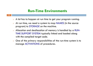 Run time storage | PDF