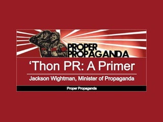 PR for 'thons: a primer