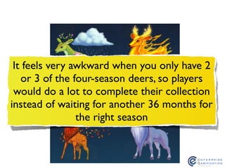 It feels very awkward when you only have 2
or 3 of the four-season deers, so players
would do a lot to complete their collection
instead of waiting for another 36 months for
the right season
 