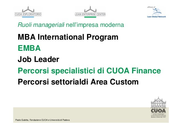 Ta Mba Programs ruoli imprenditoriali e manageriali nell impresa moderna Ta Mba Programs ruoli imprenditoriali e manageriali nell impresa moderna