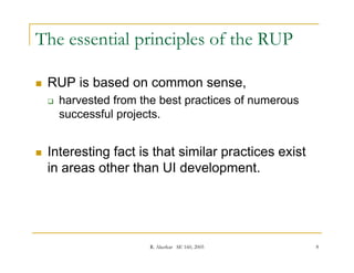 Rational Unified Process for User Interface Design | PDF