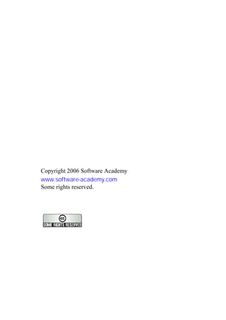 ‫ﺁﻛﺎﺩ‬‫ﻧﺮﻡ‬ ‫ﻣﻲ‬‫ﺍﻓﺰﺍﺭ‬www.software-academy.com
Copyright 2006 Software Academy
www.software-academy.com
Some rights reserved.
 