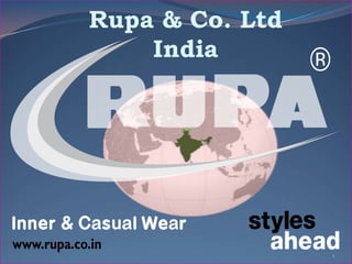 1 Rupa & Co. LtdIndia 