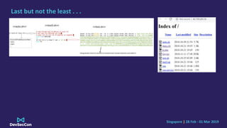 Singapore | 28 Feb - 01 Mar 2019
Last but not the least . . .
 