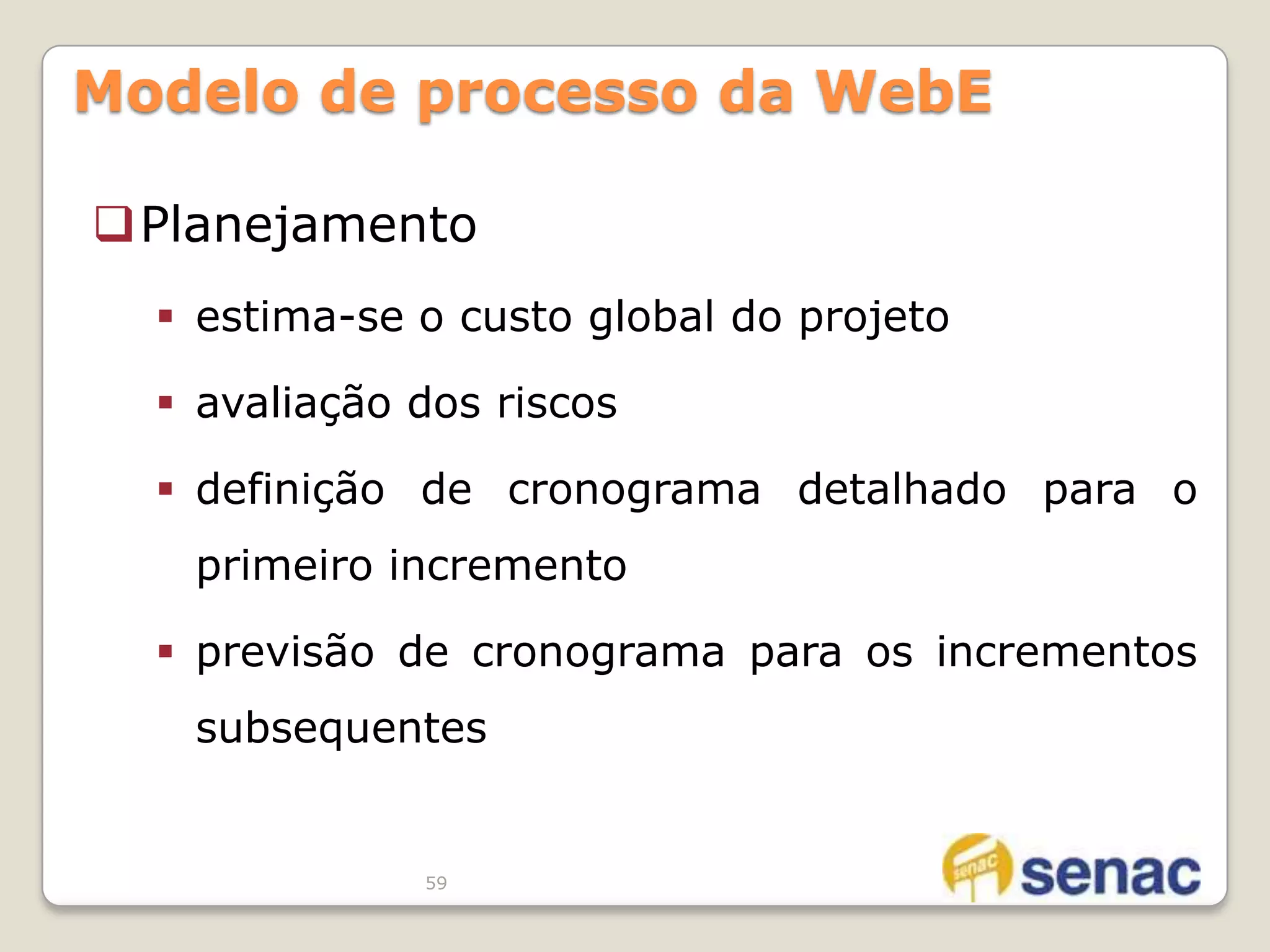 35Engenharia da Web “O desenvolvimento Web está na adolescência... Como a maioria dos adolescentes, quer ser aceito como adulto quando tenta se afastar de seus pais.  Se estiver caminhando para atingir todo o seu potencial, precisa aprender algumas lições do mundo mais maduro de desenvolvimento de software.”Doug Wallace
