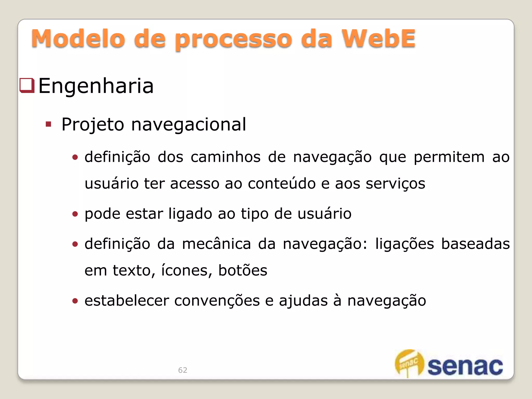 38Engenharia da Web – Piores práticasDesenvolvedores cuja experiência dominante tenha sido em desenvolvimento de software tradicional podem desenvolver WebApp imediatamenteNenhum treinamento novo é necessárioAfinal de contas software é software, não é?