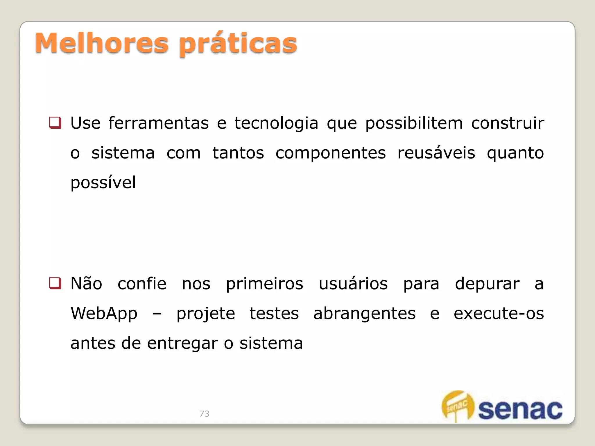 WebApps estão disponíveis em redes