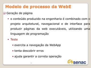 40Engenharia da WebAplicações baseadas na web desenvolvidas inadequadamente tem probabilidade muito alta de falha
