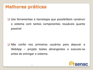 WebApps estão disponíveis em redes