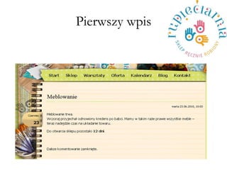 Pierwszy wpis  