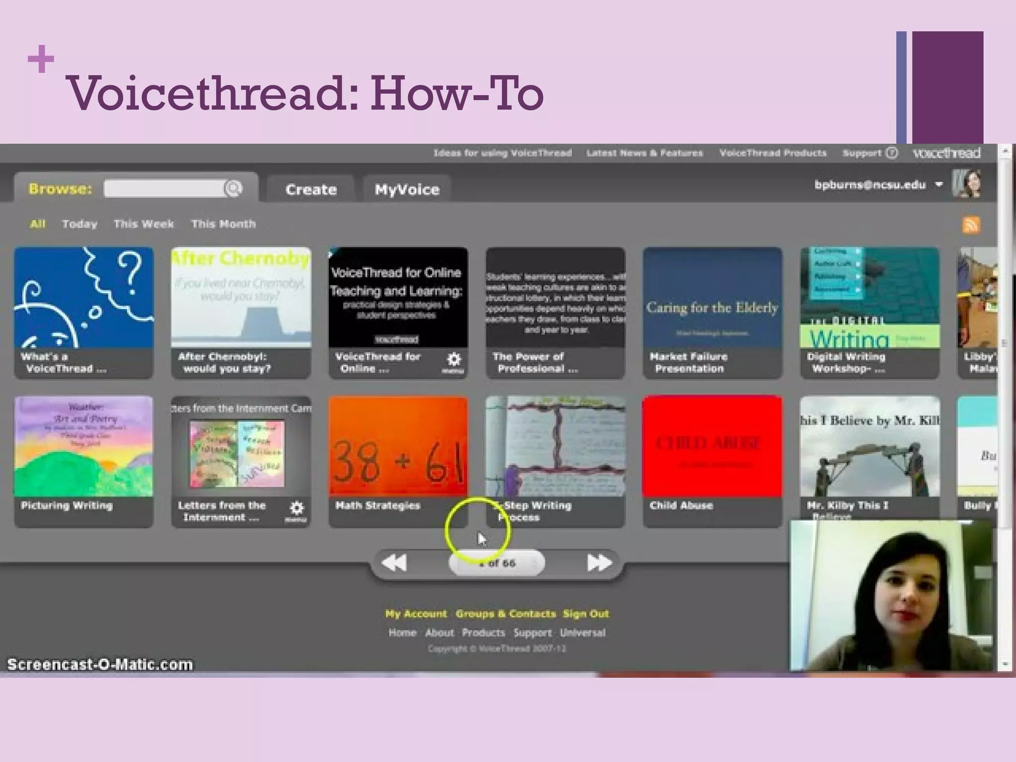 +
    Voicethread: How-To
 