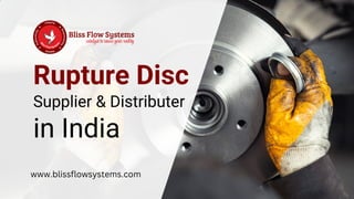 Rupture Disc Supplier in India