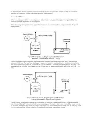 Process Vessel Rupture Rupture Disks for Process Engineers | PDF