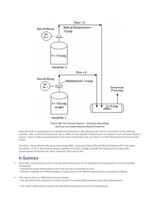 Process Vessel Rupture Rupture Disks for Process Engineers | PDF