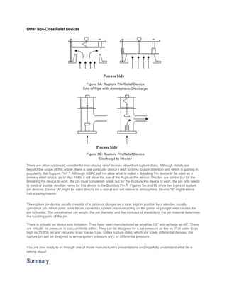 Linear Rupture Pin Rupture Disks for Process Engineers | PDF
