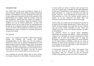 Une pluie d’enfer
Une fraîche pluie d’été arrose doucement le bitume de la
route traversant Aurland, petit village norvégien pittoresque
bordant l’Aurlandsfjord. Cela fait maintenant trois jours que
de gros nuages gris menaçants déversent des quantités d’eau
phénoménales sur la région, tantôt par trombes, tantôt par
fines gouttelettes, rendant ainsi leur verdure aux végétaux et
leur joie de vivre aux animaux. Même les habitants locaux
semblent ravis de cet heureux phénomène : on peut sans
problème croiser l’un ou l’autre d’entre eux déambulant sans
but dans la rue, la plupart du temps en compagnie d’un chien,
sourire aux lèvres, cheveux raidis par l’averse et shorts à fleur
dégoulinant aux cuisses. Vraiment, ici à Aurland, personne ne
se soucie de la météo.
Non, personne.
Enfin, si l’on excepte bien entendu le drôle de personnage
écarlate de l’abribus qui vocifère des propos
incompréhensibles en une langue qui l’est tout autant au
promeneur à short, tout en essayant désespérément de faire
sécher quelques bouts de chiffons gorgés d’eau qui devaient,
autrefois, ressembler à des habits. L’hurluberlu surexcité là,
qui déchire ses cartes trempées dans une vaine tentative de les
ouvrir afin de retrouver son chemin, c’est moi. Et comme
vous pouvez le voir (ou pas d’ailleurs), je suis pas au top.
Tout commença un mercredi radieux dans le centre d’Oslo.
Les oiseaux chantaient, le soleil brillait, les dealers dealaient.

75

Un jour comme les autres en somme, mais pas pour moi.
Assis sur le quai de gare, j’attendais, tel un enfant trépignant,
le train qui m’emmènerait en terre promise du trekkeur, les
fjords norvégiens. Le voyage de cinq heures me parut une
éternité. Sans rire. Je me remémorais les scènes d’Into the
Wild présentant un Chris Mc Candless speedé courant en
Alaska, sac au dos, chaussures aux pieds. Dans mes
souvenirs, il ne pleuvait pas dans ce film. Premier piège.
Arrivé à Finse, je ne perdis pas une seconde pour me jeter sur
le sentier GR, de la même manière que je l’aurais fait sur une
tranche de pizza quelques jours plus tard. Ou sur n’importe
quoi que j’aurais estimé comestible du reste. Notez qu’à
compter de ce jour j’ai revu de manière drastique ma notion
de comestibilité.
Les premières heures de marche furent splendides,
agrémentées des paysages tant espérés ; collines rocailleuses
à perte de vue, découpées çà et là par d’importantes rivières
gonflées par la fonte des ultimes pans de neige des
montagnes. J’adoptais un rythme infernal, le moral enflammé
par une nature froide et inhabitée, à perte de vue. Ainsi, je
terminai en quatre heures seulement la route qui aurait du
m’en prendre six. Peu de temps après, la tente était posée, le
repas englouti, et moi endormi.
Un bruissement monotone. Une. Deux. Trois gouttes d’eau
sur votre nez. Vous le niez encore, mais dehors, c’est
l’apocalypse. Sans rire. S’ensuit une série de souvenirs
troubles et désagréables où vous sortez dans l’obscurité afin

76

 
