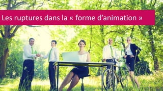 Les ruptures dans la « forme d’animation » 
 
