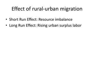 Harris-Todaro Migration Model