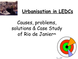 Urbanisation in LEDCs Causes, problems, solutions & Case Study of Rio de Janiero 