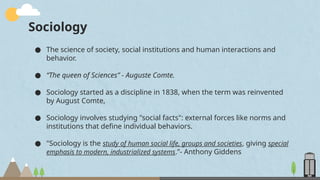 Comprehensive Analysis of Rural and Urban Sociology: Nature, Scope, and ...