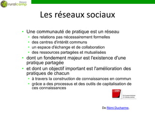 Les réseaux sociaux




               De Rémi Ducharme,
 