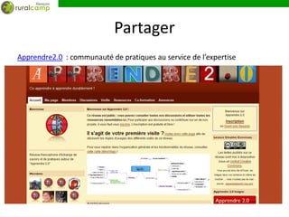 Partager
Apprendre2.0 : communauté de pratiques au service de l’expertise
 