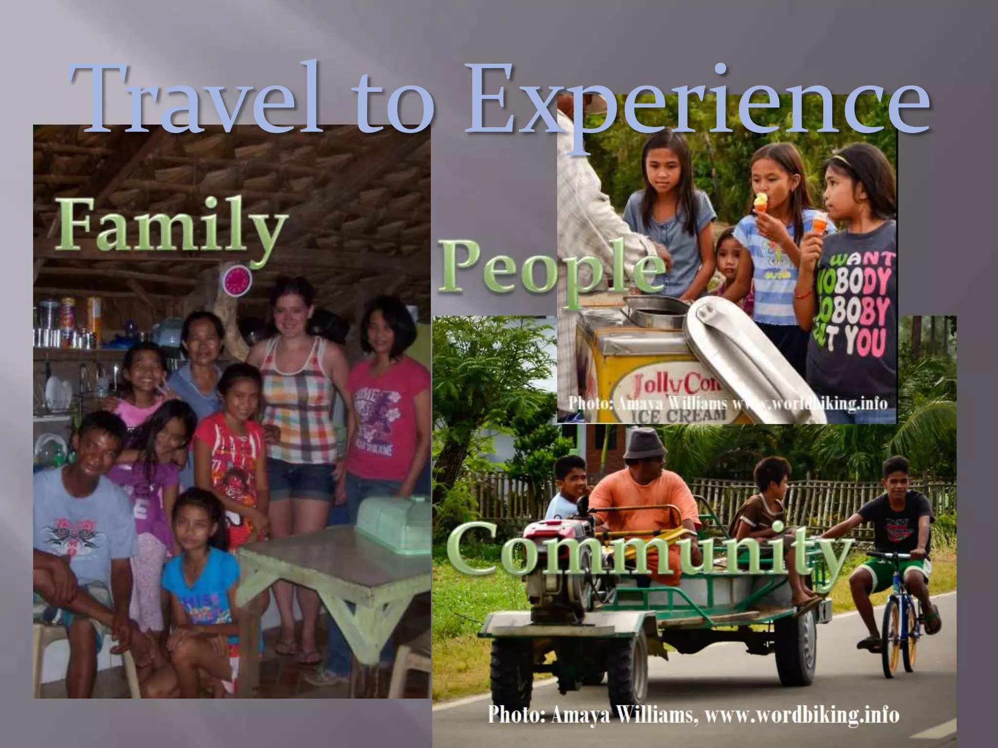 Travel to Experience