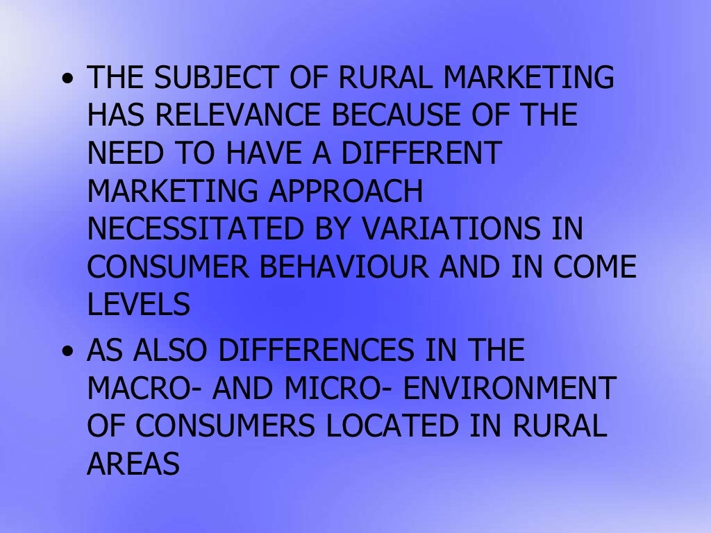 Rural definition