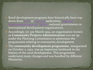 Rural development | PPTX