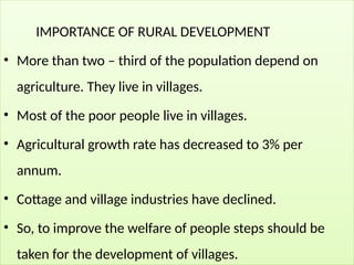 Rural Development Indian Economy class - 12 | PPTX
