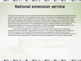 Rural development approaches in extension education | PPT