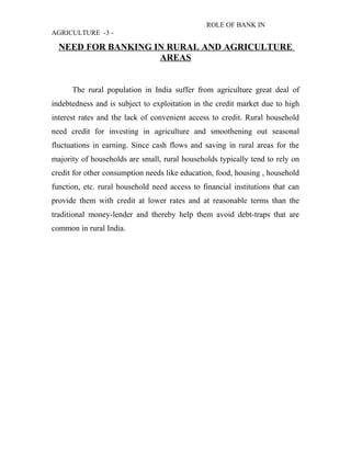 Rural Development Bank Roles Rural development bank | DOC