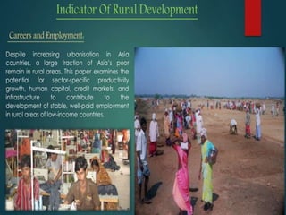 Rural development indicator A Presentation by Mr Allah Dad Khan Former ...