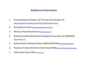 Rural Development in the 12th Five Year Plan and Beyond | PDF