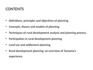 RURAL DEVELOPMENT PLANNING NOTES ONE.pptx