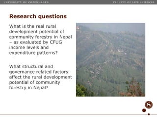 Rural development potential of community forestry in Nepal | PPT