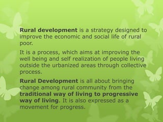 Rural development ppt | PPTX