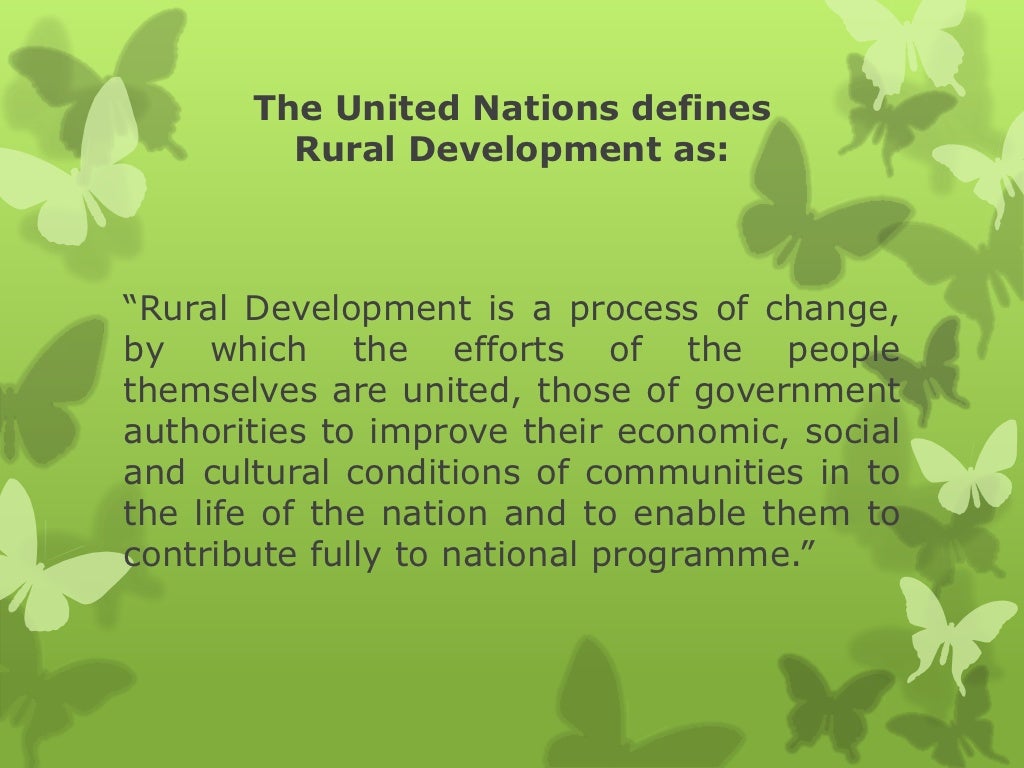 Rural development ppt