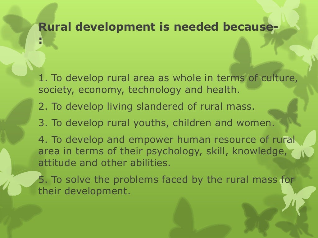 rural areas related research topics